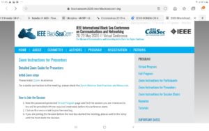 Наші викладачі приймали участь у IEEE International Black Sea Conference on Communications and Networking