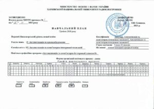 Перший (бакалаврський) рівень вищої освіти