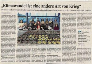 Студенти з Кельна та України проводять дослідження на тему зміни клімату!