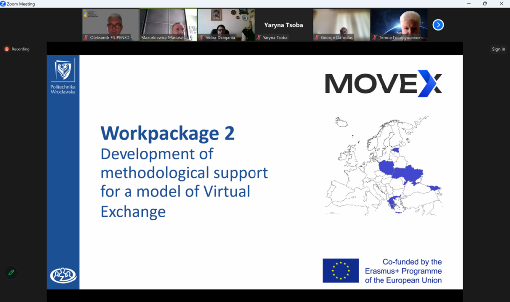 16 червня 2023 року відбулась з проєкту MOVEx, Development of the Model and Common Information Space of Virtual Exchange Programs