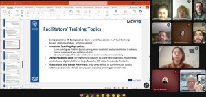 Проведено низку внутрішніх сесій та семінарів у рамках проєкту ERASMUS-EDU-2021-VIRT-EXCH MOVEx Проведено низку внутрішніх сесій та семінарів у рамках проєкту ERASMUS-EDU-2021-VIRT-EXCH MOVEx